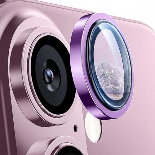 Folie de protectie Camera Spate Lito S+ pentru Apple iPhone 16 Plus / 16, Sticla Securizata (Roz)