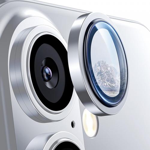 Folie de protectie Camera Spate Lito S+ pentru Apple iPhone 16 Plus / 16, Sticla Securizata (Argintiu)