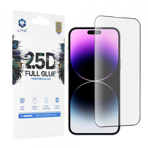 Folie de protectie Ecran Lito pentru Apple iPhone 14 Pro Max, Sticla Securizata, Full Glue, 2.5D