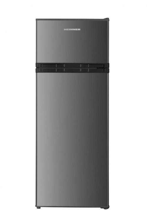 Frigider cu 2 usi HEINNER HF-HM2206INVXD, 206 l, Clasa D, Lumina LED, Compresor Inverter, H 143 cm (Inox)
