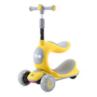 Trotineta pentru copii Lorelli Trio, 3 Ani+, roti cu leduri, Galben
