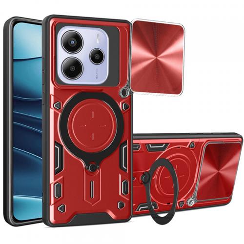 Husa pentru Xiaomi Redmi Note 14 5G, Techsuit CamGuard Pro (Rosu/Negru)