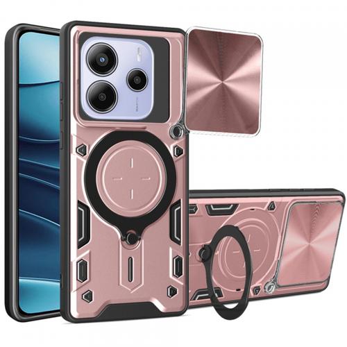 Husa pentru Xiaomi Redmi Note 14 5G, Techsuit CamGuard Pro (Roz/Negru)