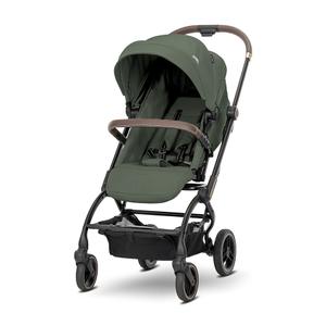 Carucior pentru nou-nascut Lorelli Makaya, cu scaun rotativ 360 grade, cadru din aluminiu, pana la 22 kg, Verde