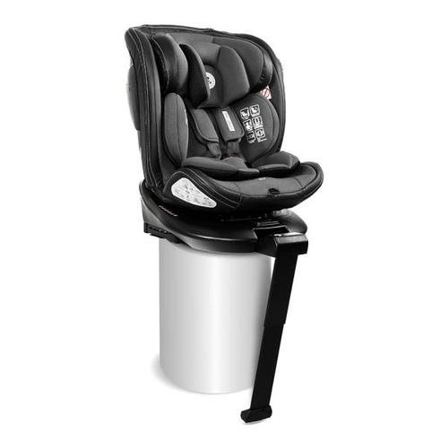 Scaun auto pentru copii Lorelli Estate, i-Size, Isofix, baza rotativa, picior de sprijin, 0 Luni-12 Ani, 40-150 cm, Gri