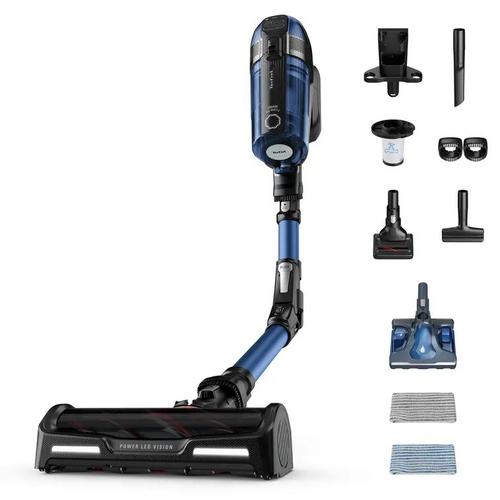 Aspirator vertical Tefal TY98C0 X-Force 12.60, 320 W, Filtru HEPA, Autonomie 45 minute (Negru/Albastru)