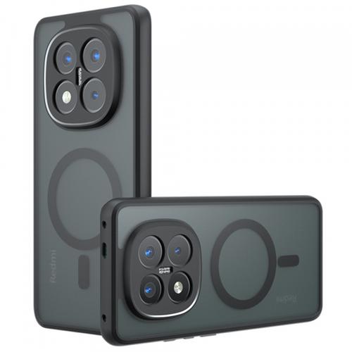 Husa MagSafe pentru Xiaomi Redmi Note 14 Pro+ 5G, Techsuit PureFrost (Negru)
