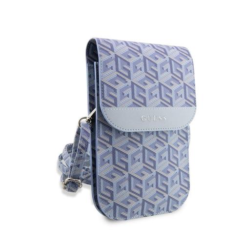 Geanta pentru Telefon Guess GCube Stripes Piele Eco (Albastru)