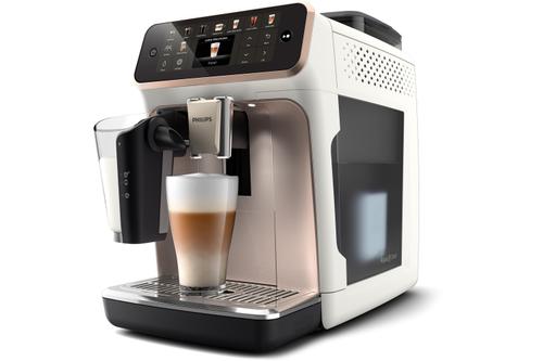 Espressor automat Philips Seria 5500 Latte Go EP5543/80, 20 de bauturi, Rezervor 1.8l, Ecran Tactil TFT, QuickStart, SilentBrew, Rasnita incorporata cu 12 setari (Roz/Alb)