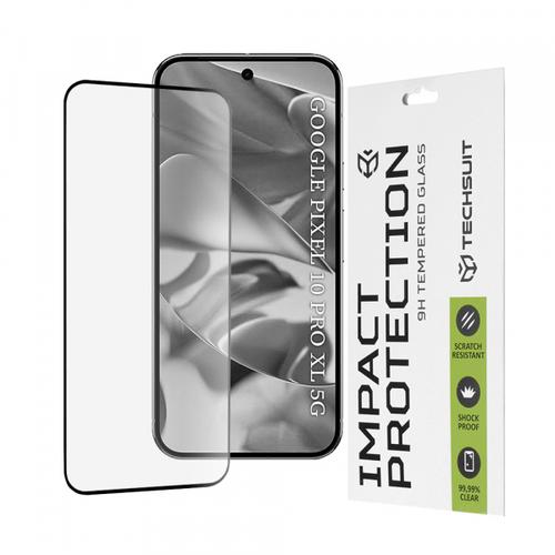 Folie de protectie Ecran Techsuit pentru Google Pixel 10 Pro XL, Sticla Securizata, Full Glue, 111D