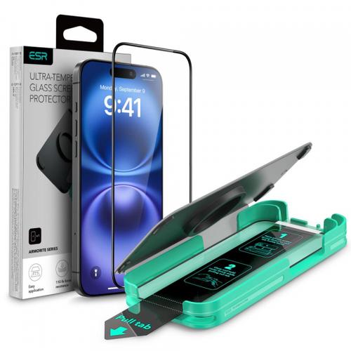 Folie de protectie Ecran ESR Armorite pentru Apple iPhone 16 Plus / 15 Plus, Sticla Securizata, Full Glue