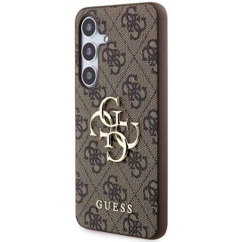 Guess Husa PU 4G Metal Logo Samsung Galaxy S24 Plus Maro