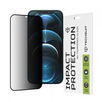 Folie de protectie Ecran Privacy Techsuit pentru Apple iPhone 12 Pro Max, Sticla Securizata, Full Glue, 111D