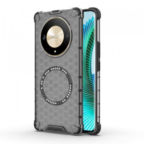 Husa MagSafe pentru Honor Magic6 Lite, Techsuit, HoneyComb Shield, Neagra