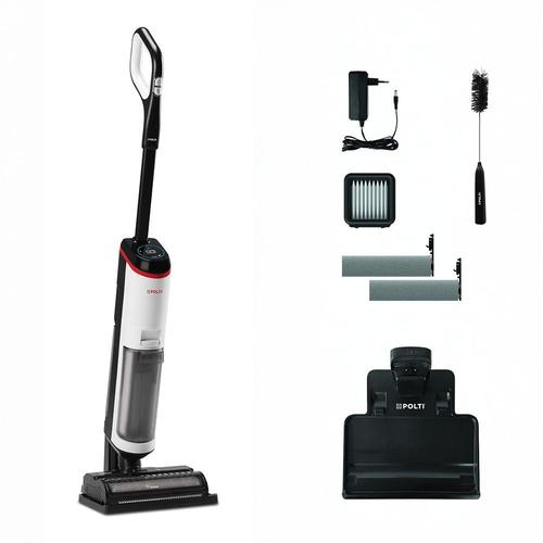 Aspirator vertical Polti RollySteam WD30C, fara fir, cu abur si aspirare umed-uscata, 450 W, baterie 21,6 V, aspirare 14 kPa, 0.6 l, 71 Db (Gri/Alb) Aspirator vertical Polti RollySteam WD30C, fara fir, cu abur si aspirare umed-uscata, 450 W, baterie 21,6 V, aspirare 14 kPa, 0.6 l, 71 Db (Gri/Alb)