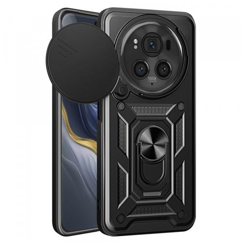 Husa pentru Honor Magic6 Pro, Techsuit, CamShield, Neagra