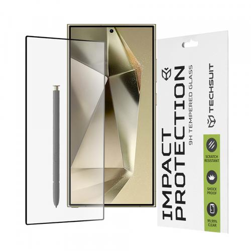 Folie de protectie Ecran Techsuit pentru Samsung Galaxy S24 Ultra S928, Sticla Securizata, Full Glue, 111D