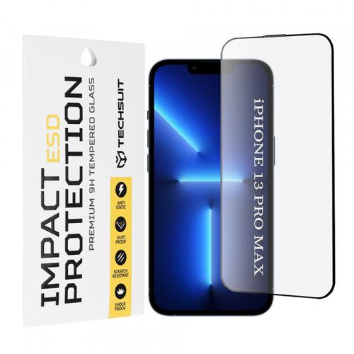 Folie de protectie Ecran Techsuit pentru Apple iPhone 13 Pro Max, Sticla Securizata, Full Glue