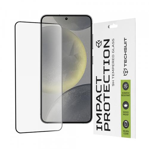 Folie de protectie Ecran Techsuit pentru Samsung Galaxy S25 S931 / S24 S921, Sticla Securizata, Full Glue, 111D