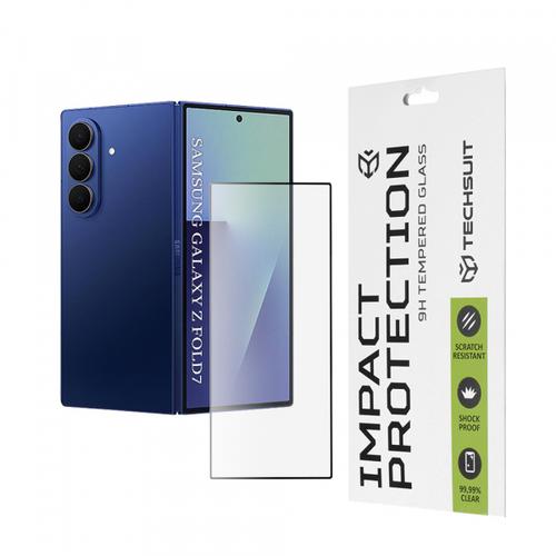 Folie de protectie Ecran Exterior Techsuit pentru Samsung Galaxy Z Fold7 F966, Sticla Securizata, Full Glue, 111D