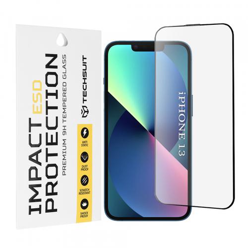 Folie de protectie Ecran Techsuit pentru Apple iPhone 14 / 13 Pro / 13, Sticla Securizata, Full Glue