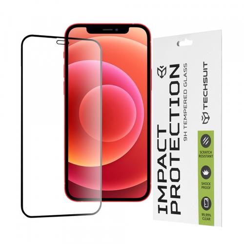 Folie de protectie Ecran Techsuit pentru Apple iPhone 12 mini, Sticla Securizata, Full Glue, 111D