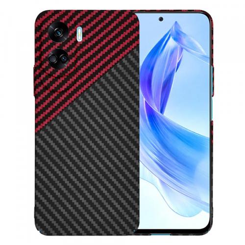 Husa pentru Honor 90 Lite, Techsuit, Carbonite FiberShell, Neagra Rosie