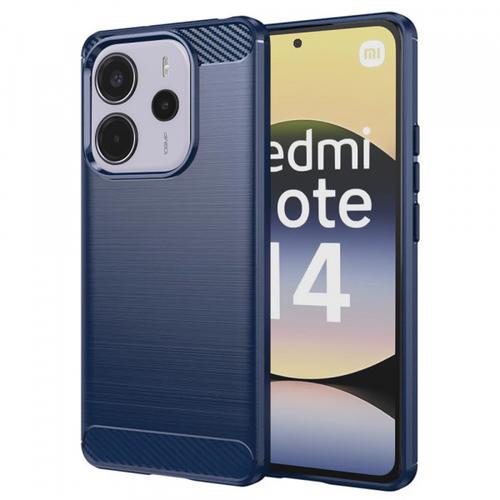 Husa pentru Xiaomi Redmi Note 14 4G (Standard), Techsuit, Carbon, Albastra