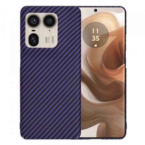 Husa pentru Motorola Edge 50 Ultra, Techsuit, Carbonite FiberShell, Mov