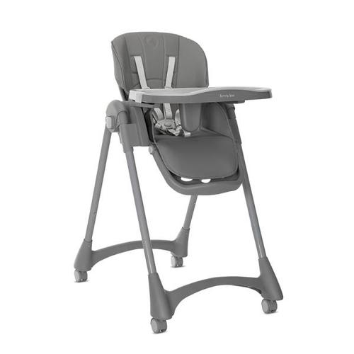 Scaun de masa pentru copii Lorelli Tummy Time, reglabil in multiple pozitii, roti din silicon, Gri