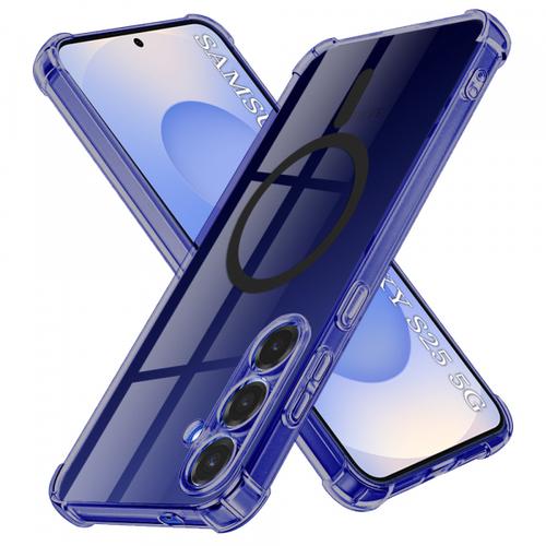 Husa MagSafe pentru Samsung Galaxy S25 S931, Techsuit, Shockproof Clear, Neagra