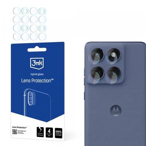 Folie de protectie Camera Spate 3MK Protection pentru Motorola Edge 60 Fusion, Sticla Securizata, Set 4 bucati