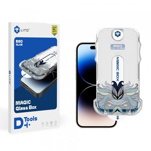 Folie de protectie Ecran Lito Magic Glass Box D+ Tools pentru Apple iPhone 15 Plus, Sticla Securizata, Full Glue