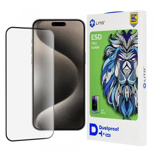 Folie de protectie Ecran Lito D+ Pro Dustproof pentru Apple iPhone 15, Sticla Securizata, Full Glue