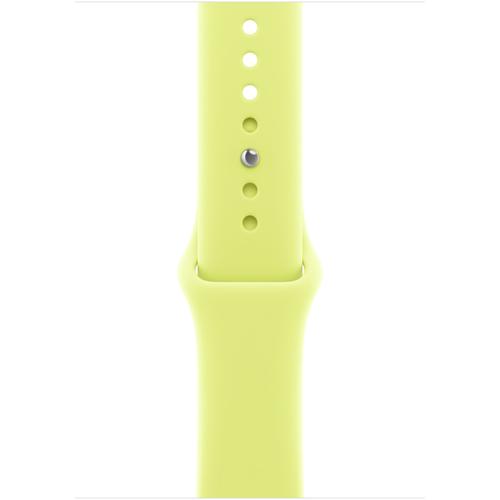 Curea Smartwatch Apple MFGW4ZM/A pentru Watch 46mm, Sport Band - M/L (Galben)