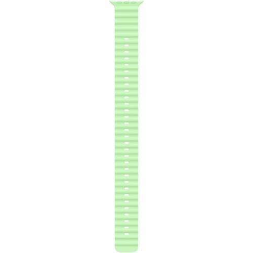 Curea Smartwatch Apple MGCG4ZM/A pentru Watch 49mm, Ocean Band Extension, Natural Titanium Finish (Verde deschis)