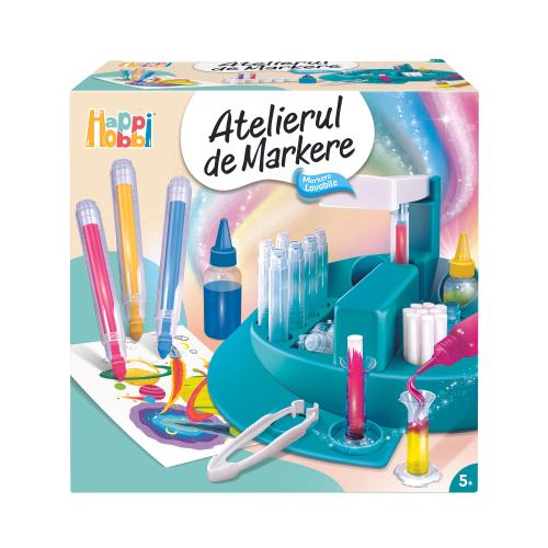 Set pentru desen Happi Hobbi - Atelierul de markere Set pentru desen Happi Hobbi - Atelierul de markere