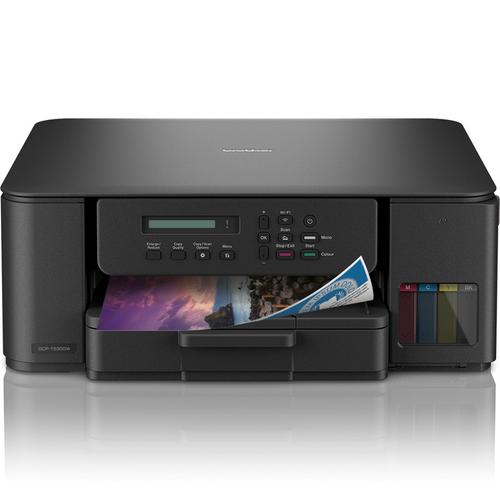 Multifunctionala Color Brother DCP-T530DW, CISS, A4, Imprimare Duplex, Wi-Fi + Pack Cerneala BTD100 C/M/Y