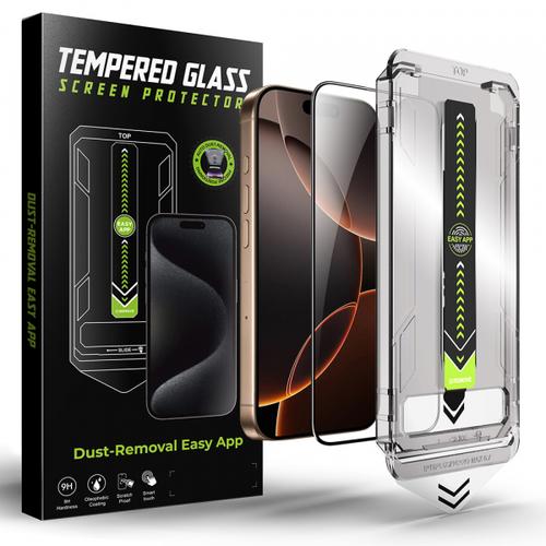 Folie de protectie Ecran Techsuit TitanGlass pentru Apple iPhone 16 Pro Max, Sticla Securizata, Full Glue