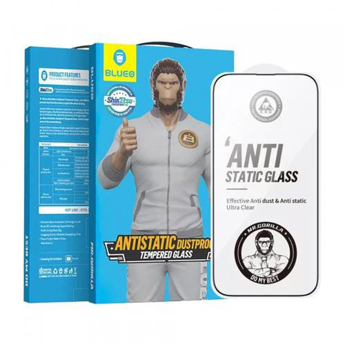 Folie de protectie Ecran Blueo Anti-Static HD pentru Apple iPhone 14 Pro Max, Sticla Securizata, Full Glue