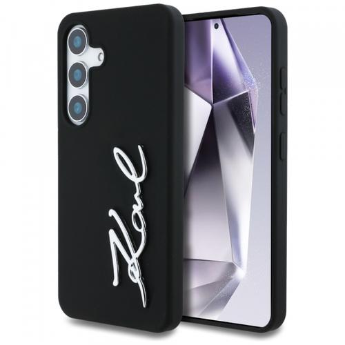 Husa pentru Samsung Galaxy S25 S931, Karl Lagerfeld, Silicone Sign Metal Logo, Neagra
