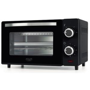 Set Cuptor Electric Cu Gratar, Adler, Ad6032, Tava Si Maner, Putere 650W, Alimentare 220/240V ~ 50/60Hz, Tip Priza E/F, Timer 0/60 Minute, 36.5 x 28.5 x 22, 1 cm (Negru)