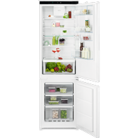 Combina frigorifica incorporabila AEG TSC7G181ES, 256 l, No Frost, Usa reversibila, Control electronic, Semnal acustic, Coolmatic, Frostmatic, Clasa E, H 178 cm (Alb)