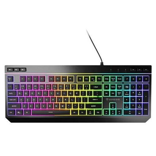 Tastatura Genesis Rhod 530, iluminare RGB, Wired, USB (Negru)