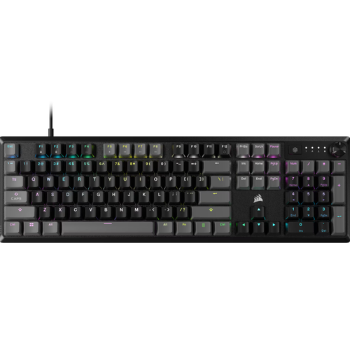 Tastatura Gaming Corsair K70 CORE, iluminare RGB, Wired, USB (Negru/Gri)