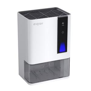 Dezumidificator Evoair HIDRY PLUS, 900ml/24h, Lumina ambientala in 7 culori, Rezervor 1.9l, 3 Viteze, Functie Auto Dezghetare (Alb)