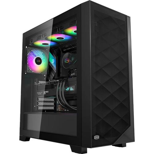 Carcasa PCCooler C3D510 ARGB, Middle Tower, Tempered glass (Negru)