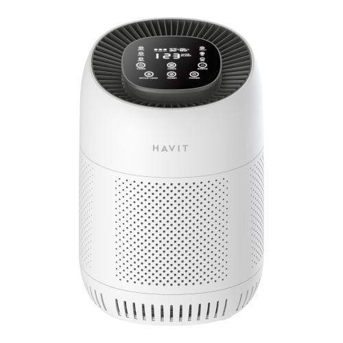 Purificator de aer HAVIT HAP102, 3 trepte de viteza, 24 W, Filtru HEPA (Alb) Purificator de aer HAVIT HAP102, 3 trepte de viteza, 24 W, Filtru HEPA (Alb)