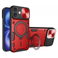 Husa pentru Apple iPhone 16 Techsuit, CamGuard Pro (Rosu/Negru)