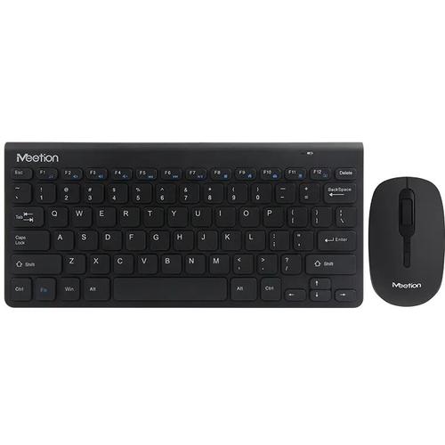 Kit Tastatura si mouse wireless Meetion Mini4000, Ergonomica, 2.4 GHz, 1600 dpi, Negru
